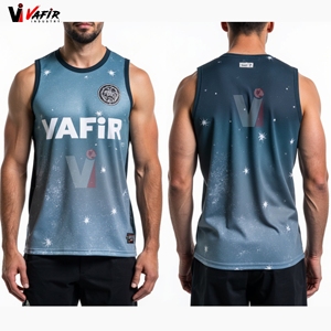 Uniforme de sport d'été personnalisé avec logo, léger, respirant, coupe régulière, séchage rapide, vêtements d'entraînement unisexe de haute qualité VAFIR - Product Image 6