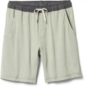 กางเกงขาสั้นผู้ชาย คุณภาพสูง ผ้าฝ้าย 100% พิมพ์ลายดิจิทัล ระบายอากาศได้ดี สีพื้นเรียบง่าย ใส่สบายในฤดูร้อน - Product Image 1