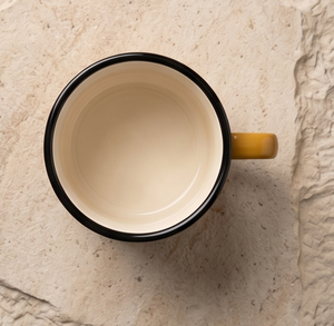 Bright Sun And Starburst Print Iron Enamel Mug Mustard Metal Coffee <b>Cup</b> Factory Direct Wholesale Partner Vendor Network - Product Image 5