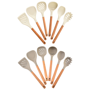 Ensemble d'ustensiles antiadhésifs résistants aux rayures avec un design élégant et des performances culinaires durables - Product Image 1