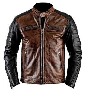 Veste de moto en cuir de vachette pour homme, design respirant, équipement de protection de haute qualité, vêtements de moto pour les pilotes Ducati - Product Image 1