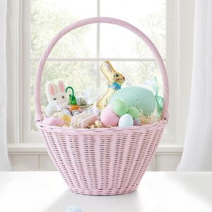 Natural rattan <b>basket</b> <b>cheap</b> price scalloped <b>baskets</b> for storage easter holiday supplies wholesale - Product Image 5