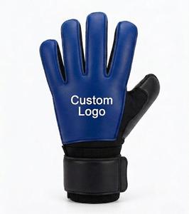 Guantes de Portero de Látex Azules, Diseño Personalizado, Guantes de Portero con Protección para los Dedos de Cuero PU - Product Image 1
