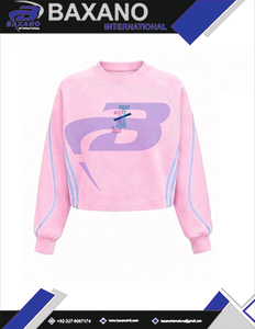 เสื้อครอปปักลายชมพูและฟ้าของชมรมแจ็คแอนด์จิลออฟอเมริกา พร้อมดีไซน์ลายปักและลายพิมพ์สำหรับชุดนักศึกษา - Product Image 5
