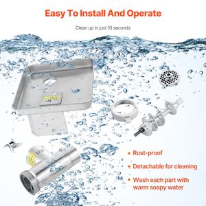 Tritacarne Elettrico da 11 Libbre/Min con Lama Affettatrice e Insaccatrice, Piastra di Macinazione in Acciaio Inossidabile e Macchina per Salsicce - Product Image 5
