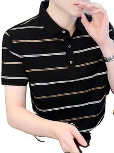 Polo de Nuevo Diseño 2026 para Hombre, Logotipo Personalizado, Camisa 100% Algodón, Corte Ajustado, Mangas Cortas, Patrón Liso, Tejido de Punto - Product Image 5