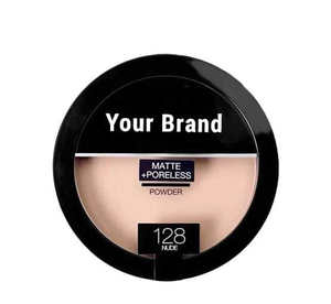 Poudre compacte professionnelle OEM à fini mat, vente en gros, marque privée, poudre pressée légère absorbant l'excès de sébum pour le maquillage du visage - Product Image 1