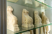 Corbeaux sculptés en bois massif de haute qualité pour la décoration intérieure, pièces de corbeaux modernes pour meubles et armoires de cuisine 10x12x30cm