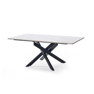 Industrial Spider <b>Folding</b> Metal Leg <b>White</b> Marble Top Modern Home Office Living Room Furniture Coffee <b>Table</b> - Product Image 2