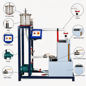 Impact électronique des appareils à jet 220V |   Équipement de test à effet de jet hydraulique pour laboratoire de mécanique des fluides, conduites d'eau et d'huile - Product Image 3