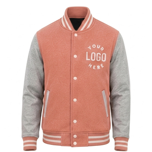 Wholesale Winter <b>Men's</b> Varsity <b>Jacket</b> OEM Custom Logo Canvas Front Leather Hooded Reversible Long Sleeves Casual Top Selling - Product Image 5