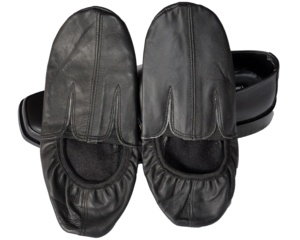 Calcetines Khuff Unisex de Cuero Genuino con Cierre, Suela Suave, Botas de Oración para Interiores, Calzado Islámico de Cuero Hecho a Mano - Product Image 5