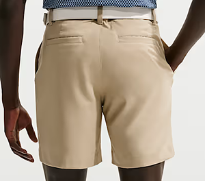 Shorts Bermuda Kaki Homme Taille Mi-Haute Boutons Couleur Unie Décontracté Tissu Oxford Coton Anti-Plis Poches - Product Image 2