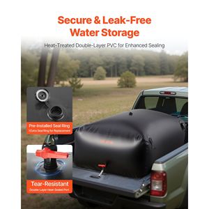 Bolsa de Almacenamiento de Agua Plegable de PVC 1000D, 264.2 Galones, a Prueba de Fugas, con Bolsa de Hidratación Resistente al Desgaste Color Bronceado para Camping - Product Image 4