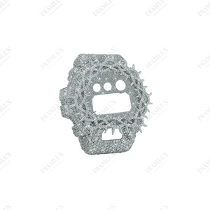 Accesorio de Reloj de Lujo con Incrustaciones Completas de Diamantes Moissanite VVS, Apto para Bisel G-Shock, Estilo Hip Hop Moderno - Product Image 3
