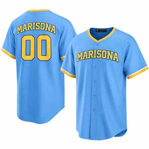 Custom Baseball Team Jersey OEM Private Label Clubs Leagues Sports Schools High Quality 100% <b>Polyester</b> Quick Dry Breathable - Product Image 1