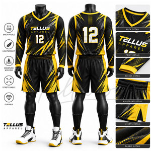 Uniforme de Baloncesto de Primera Calidad, Nuevo Estilo, Uniforme de Baloncesto Personalizado para Hombre, Ropa Deportiva, Uniforme Personalizado para Equipo - Product Image 5
