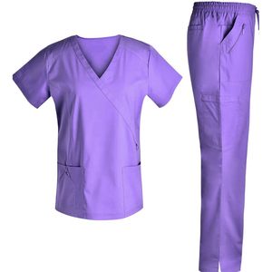 Women Fashion Medical <b>Scrubs</b> <b>Set</b> Soft Stretchy Nurse Uniform Jogger Pants Comfortable Hospital Nursing <b>Scrub</b> Suit - Product Image 4