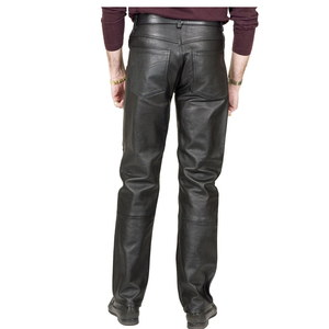 Pantalon en cuir et toile pour homme, design personnalisé de haute qualité, prix raisonnables, léger, tendance, différentes tailles, pantalon en cuir - Product Image 5