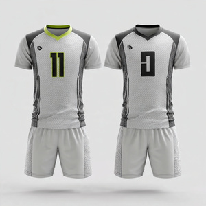 V-Neck Football Uniform Volleyball V-Neck Football Shorts 100% Polyester Sublimation Volley Ball Uniform Sports Football Uniform - Product Image 3