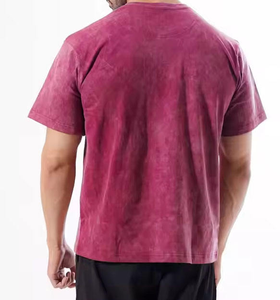 Camiseta de Manga Corta Personalizada al por Mayor para Hombre, de Algodón, Corte Holgado, Secado Rápido, Camiseta de Punto Personalizada para Hombre - Product Image 2