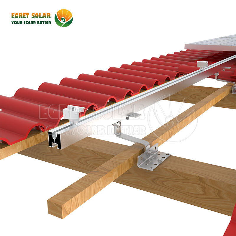 Home Energy System Photovoltaic System Solar Tile Roof Mounting Kit ...