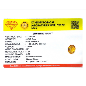 Faceted Citrine Loose Gemstone 4.2 Carat for Fine Jewelry - Product Image 4