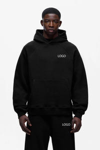 Conjuntos Deportivos de Invierno para Hombre, 2 Piezas, 100% Algodón, Grueso, de Lujo, Transpirables, con Cordón Ajustable, Logotipo Personalizado Impreso, Venta al Por Mayor OEM - Product Image 4