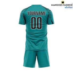 เสื้อฟุตบอลผู้ใหญ่แบบกำหนดเองได้ เสื้อฟุตบอลสั่งทำพิเศษ ชื่อ หมายเลข โลโก้ทีม คุณภาพสูง ระบายอากาศได้ดี แบบสั้น ปรับแต่งได้ - Product Image 3