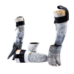 Corne de buffle artisanale de haute qualité, corne viking pour boire de la bière, écologique, forme naturelle, pour la maison, l'hôtel, par REHMAN CRAFT - Product Image 1
