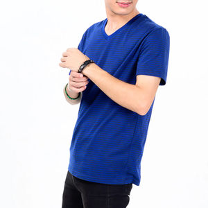 Camisetas Casuales de Cuello en V para Hombre, 100% Algodón, Manga Regular, Estilo Urbano, Ecológicas, de Secado Rápido, Transpirables, de Color Sólido - Product Image 1