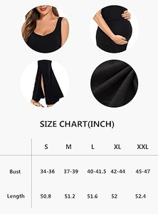 Nuevo Vestido de Maternidad 2026, Liso, Lavable, para Mujer, Ropa de Lactancia, Sin Mangas, Largo hasta el Suelo - Product Image 6