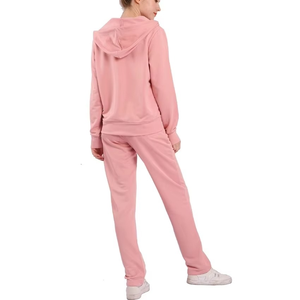Survêtement décontracté pour femme à capuche avec cordon de serrage, extensible dans quatre directions, séchage rapide, léger, imprimé numérique, polyester/coton uni - Product Image 2