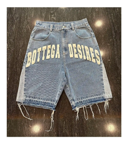 Pantalones Cortos de Mezclilla Desgastados para Hombre, Estilo Vintage, Moda Urbana, Ropa Casual de Verano, Proveedor OEM - Product Image 1
