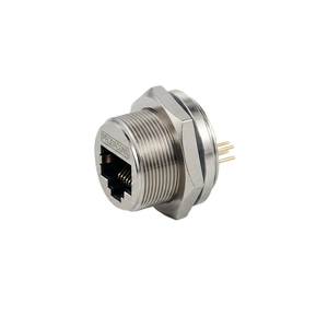 ขั้วต่อ RJ45 แบบวงกลมพลาสติก IP67 สำหรับติดตั้งบนแผง Cat5e - Product Image 4
