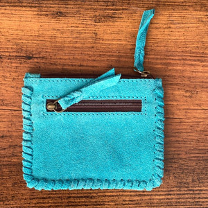 Monedero de cuero de ante de punto de bota de diseñador Popular multifuncional Mini monedero de cambio de billetera de cuero genuino occidental para mujer - Product Image 4