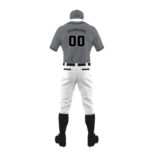 Professional <b>Baseball</b> Training Uniform Breathable Polyester Custom Logo Printed Short Sleeve Men's Team Jersey <b>Set</b> - Product Image 3