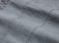 Chaqueta de Mezclilla Impermeable Gris para Hombre, Cuello Alto, Corte Regular, Diseño Frontal, Precio