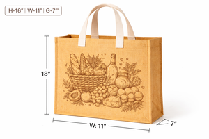 Eco Friendly Jute Beach Tote Bag Printed Grocery Design Reusable Tote Natural Fiber Custom Logo Wholesale - Product Image 4