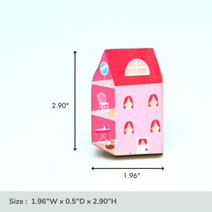 Handmade Modern Pine Wood Cabinet Dollhouse Pink and Red Drawer <b>Knobs</b> <b>Dresser</b> Door Handles Cupboard Pulls Kitchen Handle - Product Image 3