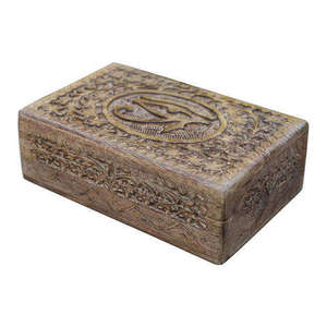 Full Blue Color Hand Carved Wooden Jewelry <b>Box</b> for Jewelry Wooden <b>Gift</b> <b>Box</b> For Home Table Top Thanks Giving Use - Product Image 6