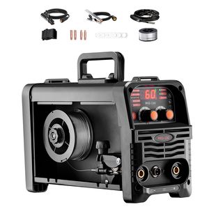 Saldatrice MIG Sinergica Portatile 130Amp 3-in-1, Macchina Multiprocesso MIG/Stick/Lift TIG, Ingresso 110V con Compatibilità 220V - Product Image 1