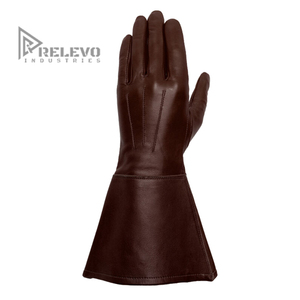 Guantes de Cuero Unisex, Cuero Genuino, Suaves, Transpirables, Cómodos, Logotipo Personalizado Disponible en la Parte Delantera y Trasera, Cualquier Color, RELEVO - Product Image 4