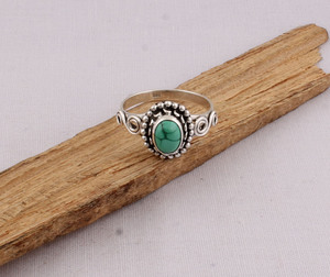 Wholesale Natural <b>Turquoise</b> <b>Ring</b> 925 Sterling Silver Vintage Statement <b>Rings</b> Semi Precious Gemstone Jewelry for Women 2026 Trend - Product Image 5