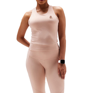 <b>Women</b> Racerback Tank Top & Sleeveless Vest 100% Cotton Spandex Blend Logo Design Breathable Quick Dry Athletic Wear - Product Image 1