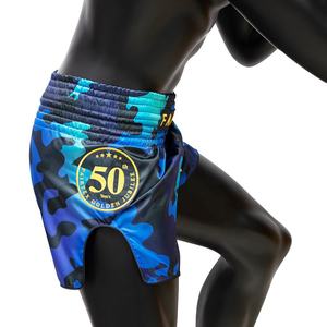 Shorts de Muay Thai en gros 2024, logo personnalisé, équipement de combat, shorts de Muay Thai, haute élasticité, 100% polyester, shorts de kick-boxing - Product Image 6