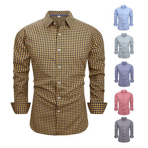 Camisa a cuadros teñida con hilo de alta calidad y estilo casual al por mayor, camisa a cuadros elegante y de la mejor calidad para hombre. - Product Image 1