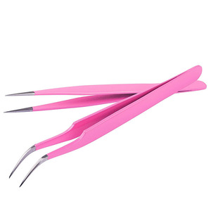 Pince à épiler professionnelle de haute précision en acier inoxydable pour extensions de cils et sourcils, outil de maquillage 2026 - Product Image 2
