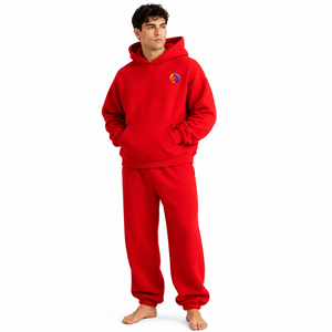 Traje de lana extragrande para hombre, diseñado con material de lana cálido, cómodo, de ajuste holgado, tacto suave y calor acogedor para uso casual. - Product Image 1