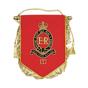 Drapeau de bannière brodé personnalisé, drapeau décoratif suspendu avec travail de broderie pour défilés de bandes et événements - Product Image 5